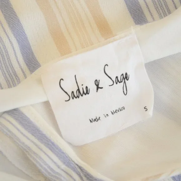 SOLD - Anthropologie Sadie & Sage Striped Danna Maxi Dress Sz S - Picture 4 of 9